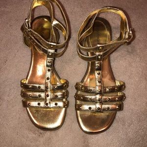 Gold Enzo Angiolini sandals